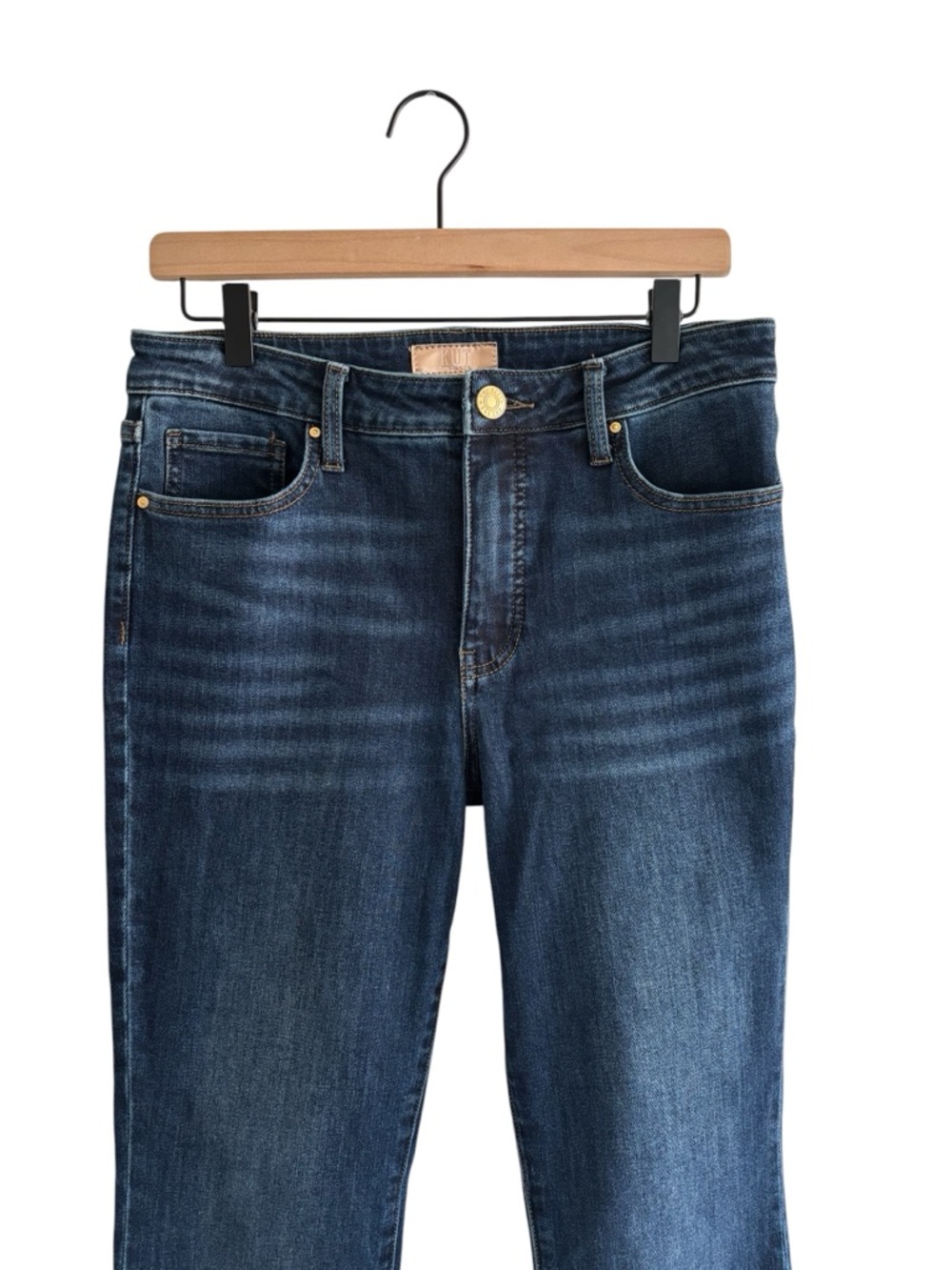 Kut From The Kloth Stella High Rise Fab Ab Flare Denim Jeans Size 6 - Picture 3 of 16